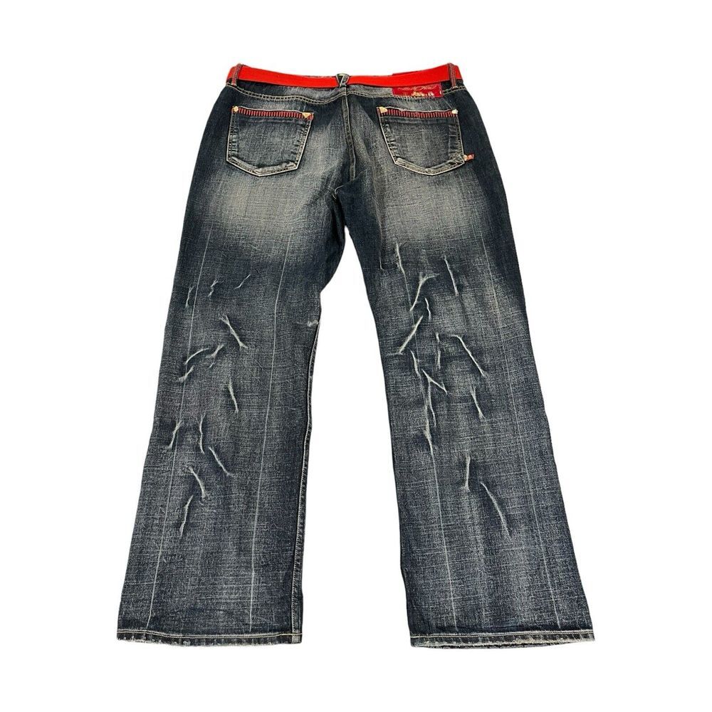 Vintage Baggy Y2K Stash House Denim‎ Jeans size 40 Distressed style RN 0100964 - Picture 9 of 16